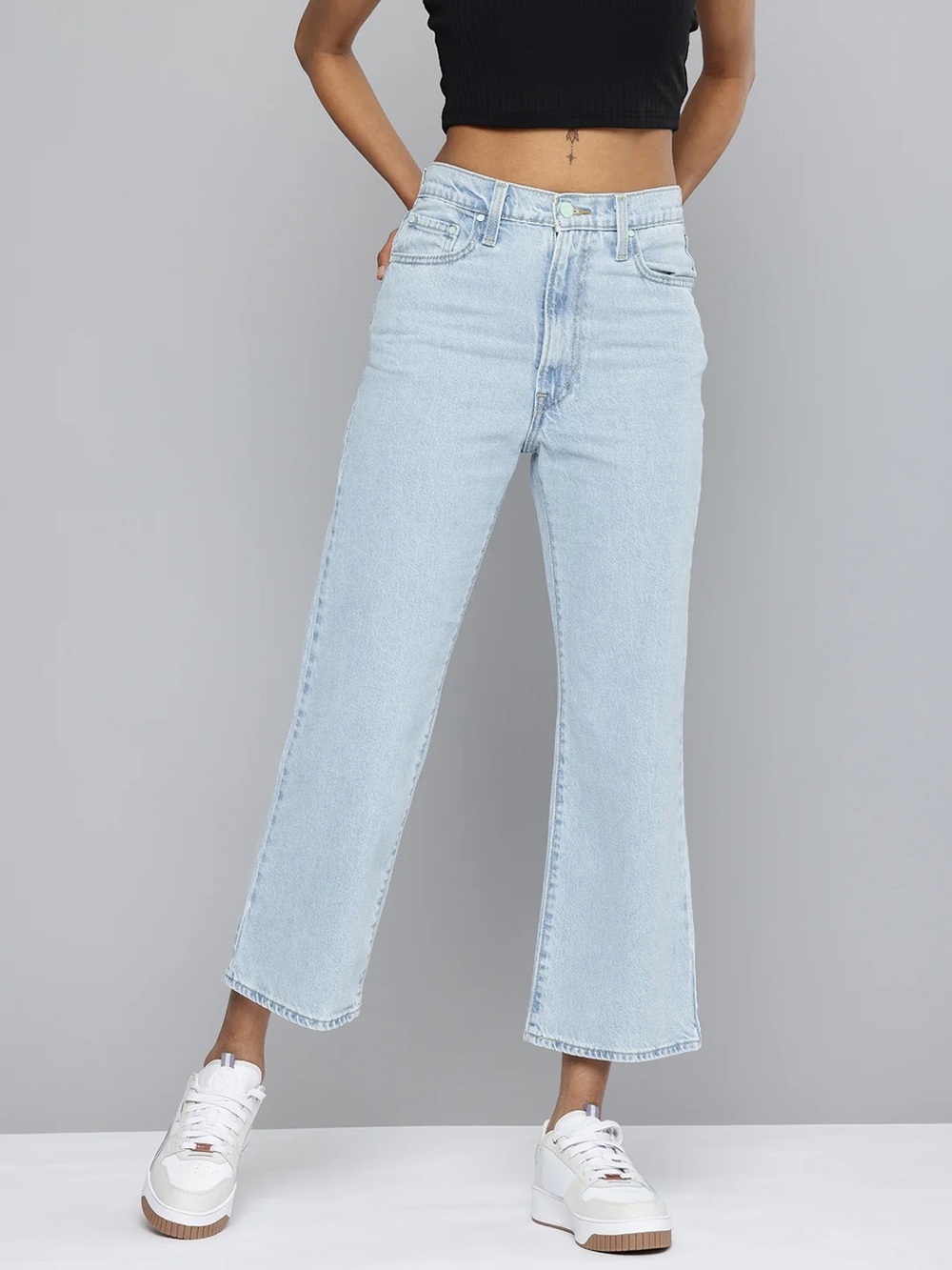 Levi's crop high waist
